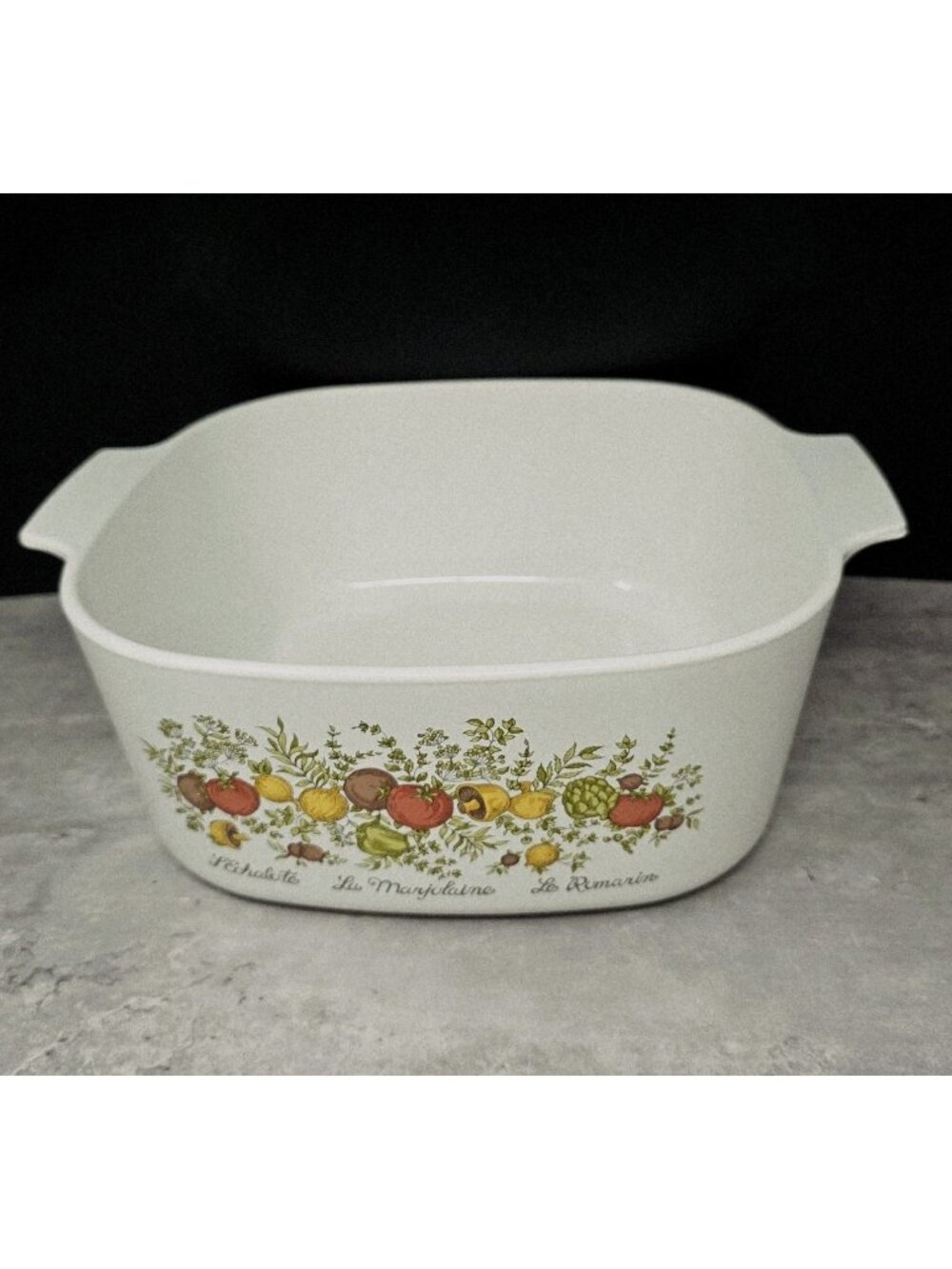 Big Bertha Corelle Spice Of Life 5 quart Baker *Great Vibrant Graphic (No DWD)